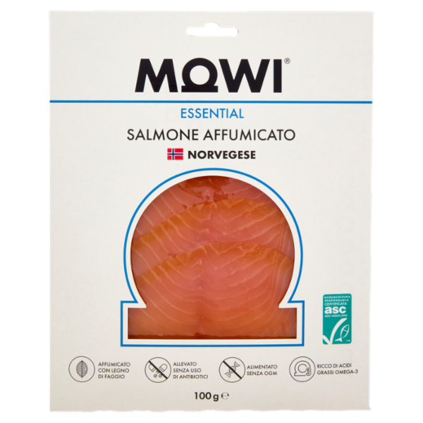 Mowi Essential Salmone Affumicato Norvegese 100 g