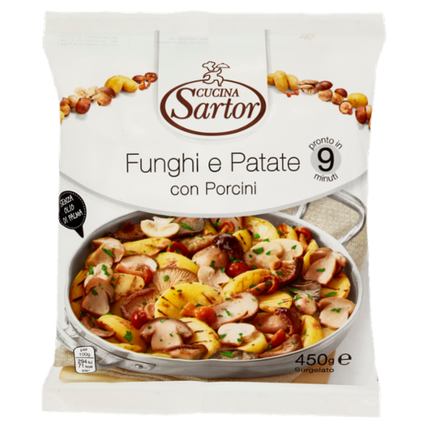 Cucina Sartor Funghi e Patate con Porcini Surgelato 450 g