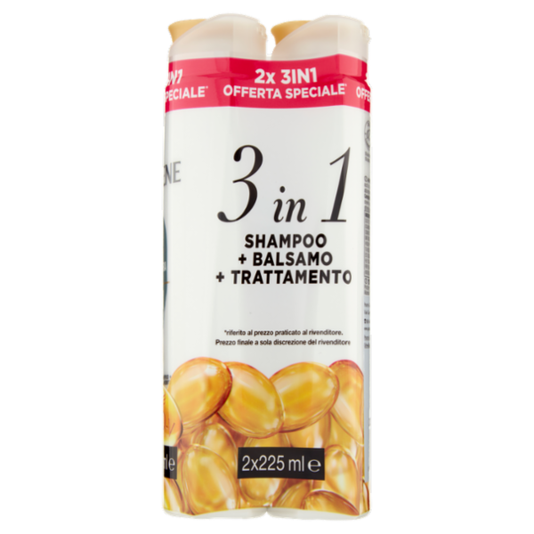 Pantene Pro-V 3in1 Shampoo+Balsamo+Trattamento Antiforfora 2x225 ml