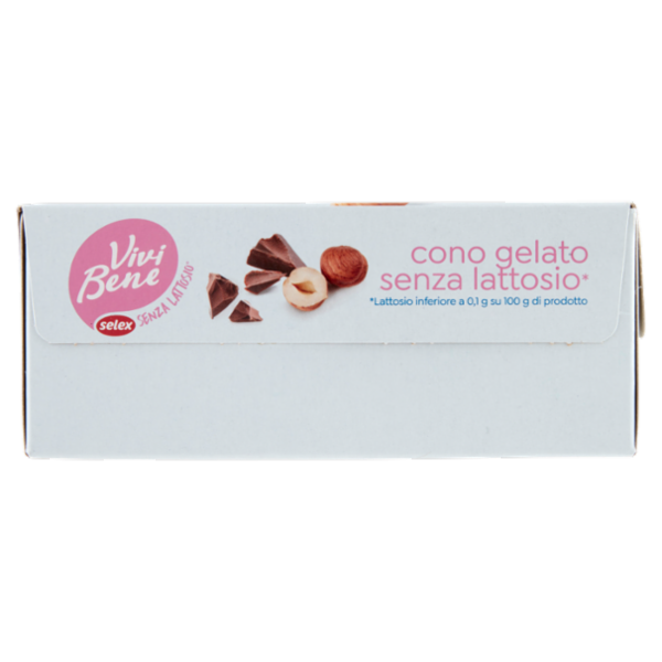 Selex Vivi Bene 4 Coni di Gelato con Latte Delattosato 4 x 75 g