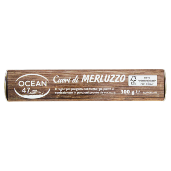 Ocean 47 Cuori di Merluzzo Surgelati 300 g