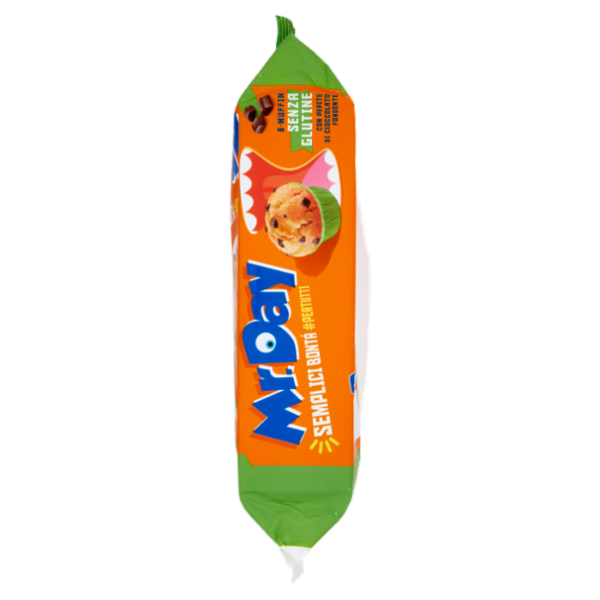 Mr.Day 6 Muffin Senza Glutine con Pepite di Cioccolato Fondente 6 x 42 g