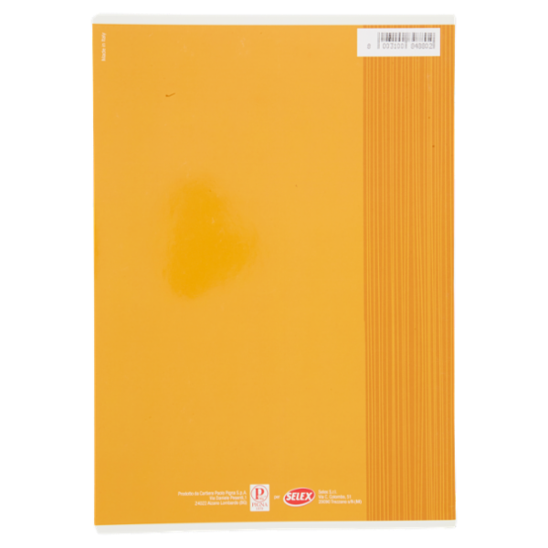 Selex Quaderno Maxi Formato A4 Fogli 40 Quadretti 10 mm