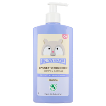 I Provenzali Bagnetto Biologico Corpo e Capelli Delicato 0+ 400 Ml