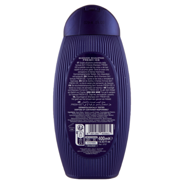 Felce Azzurra Uomo Fresh Ice Rinfrescante Shower Shampoo 400 ml