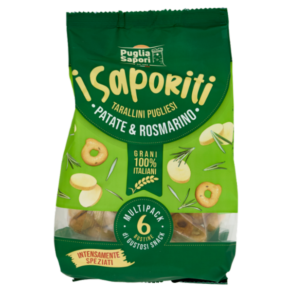 Puglia Sapori I Saporiti Tarallini Pugliesi Patate & Rosmarino 6 x 35 g