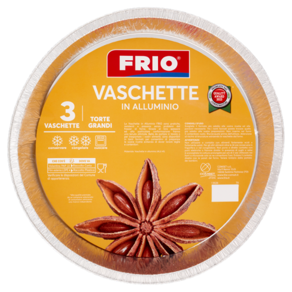 Frio Vaschette in Alluminio Torte Grandi 3 pz