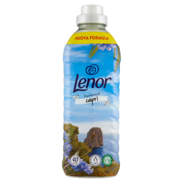Lenor Ammorbidente Lavatrice Concentrato, fresca brezza di Capri 40 Lavaggi 840 ml