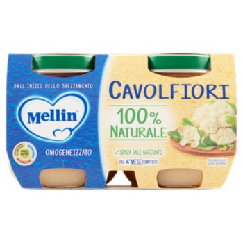 Mellin Cavolfiori 100% Naturale Omogeneizzato 2 x 125 g