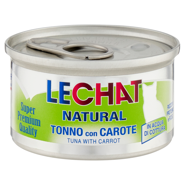 LeChat Natural Tonno con Carote 80 g