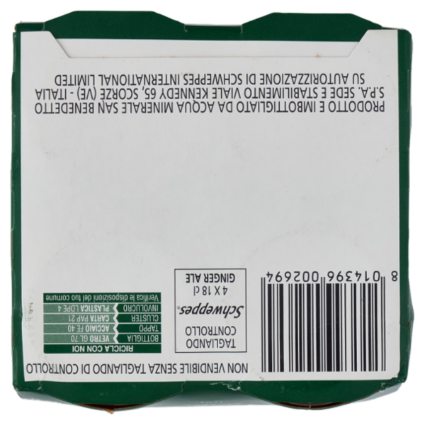 Schweppes Ginger Ale OW 4 x 0,18 L