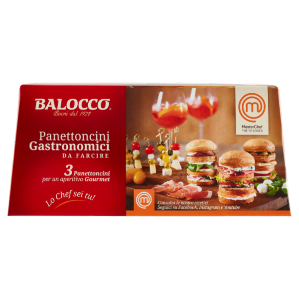 Balocco Panettoncini Gastronomici da Farcire Masterchef 3 x 80 g
