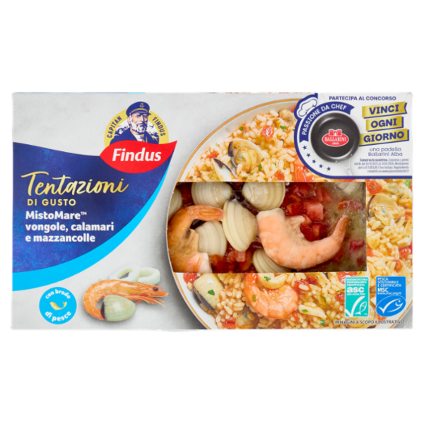 Capitan Findus Tentazioni di Gusto Misto Mare vongole, calamari e mazzancolle 400 g
