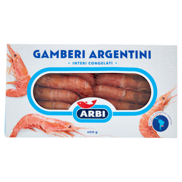 Arbi Gamberi Argentini Interi Congelati 400 g