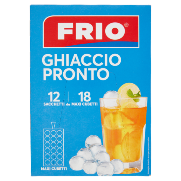 Frio Ghiaccio Pronto Sacchetti da 18 Maxi Cubetti 12 pz