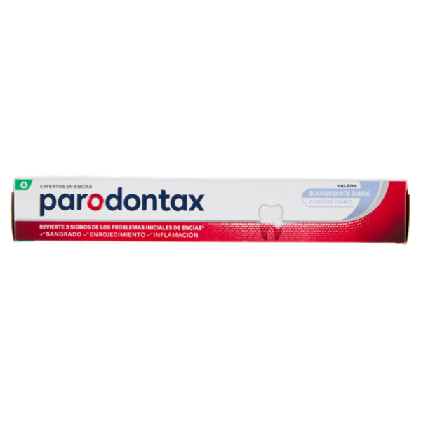 Parodontax whitening dentifricio quotidiano con fluoro per gengive più sane e denti forti 75 ml