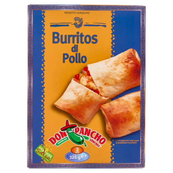 Don Pancho Sánchez Burritos di Pollo 3 Pezzi 325 g