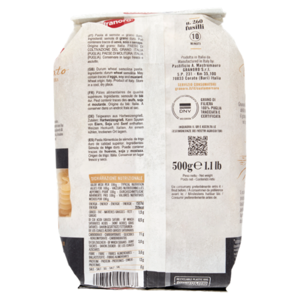 granoro Dedicato n. 260 fusilli 500 g