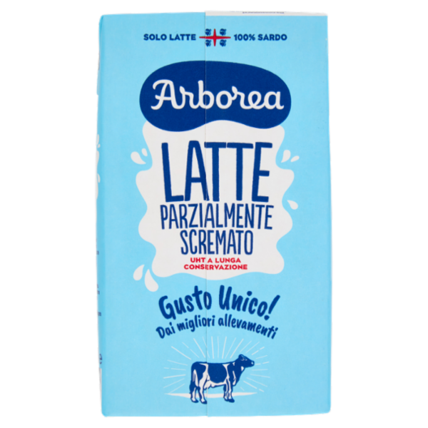 Arborea Latte Parzialmente Scremato UHT a Lunga Conservazione 1000 ml