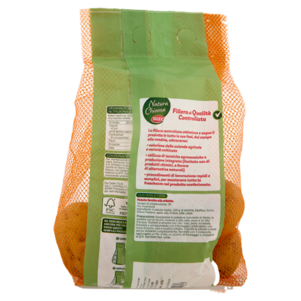 Selex Natura Chiama Patate per Tutti gli Usi Pasta Gialla 1,5 kg