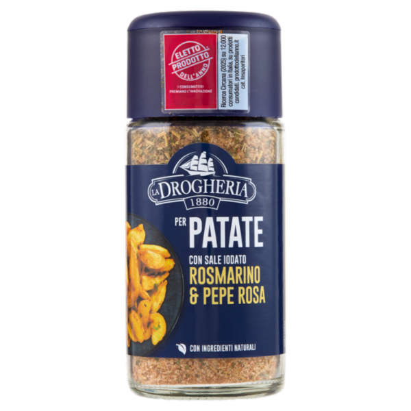 La Drogheria 1880 per Patate con Sale Iodato Rosmarino & Pepe Rosa 85 g