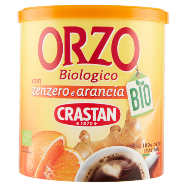 Crastan Bio Orzo Biologico con zenzero e arancia 120 g