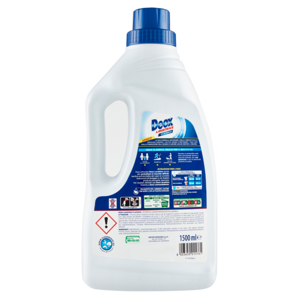 Deox Lavatrice Classico Profumo di Pulito, 30 lav, 1500 ml