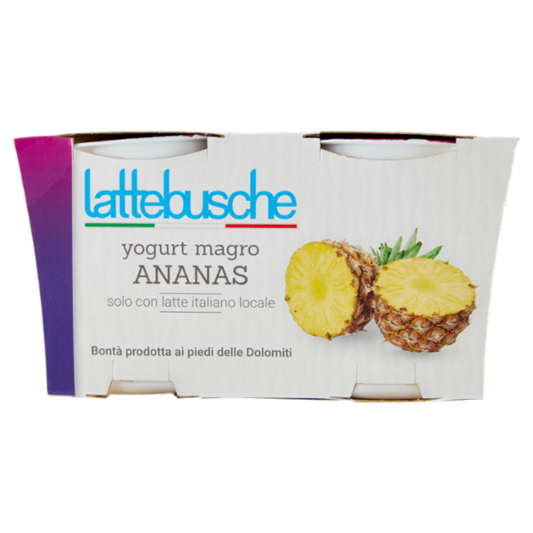 lattebusche yogurt magro Ananas 2 x 125 g