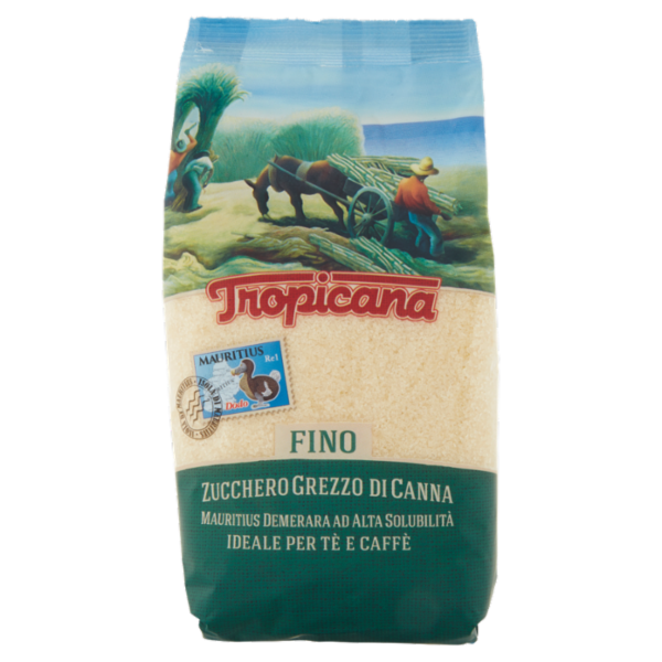 Tropicana Zucchero Grezzo di Canna Fino 500 g