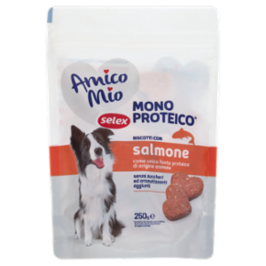 Selex Amico Mio Cane Biscotti Con Salmone Mono Proteico 250 g