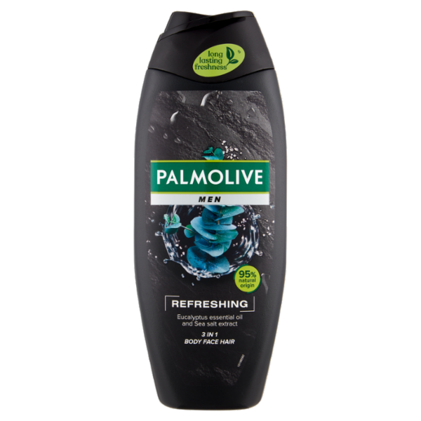 Palmolive bagnoschiuma Men Refreshing 3 in 1 con oli essenziali 500 ml