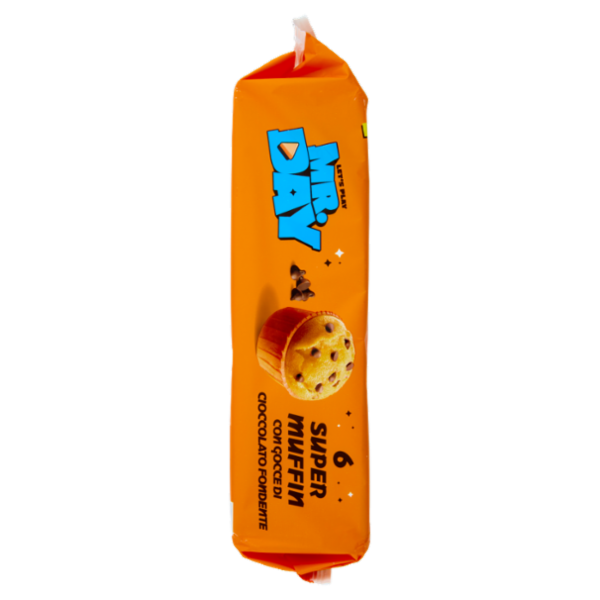 Mr.Day 6 Super Muffin con Gocce di Cioccolato Fondente 6 x 50 g