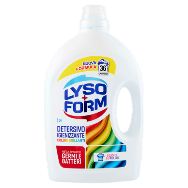 Lysoform Detersivo Igienizzante Colori Brillanti 36 Lavaggi 1,62 L