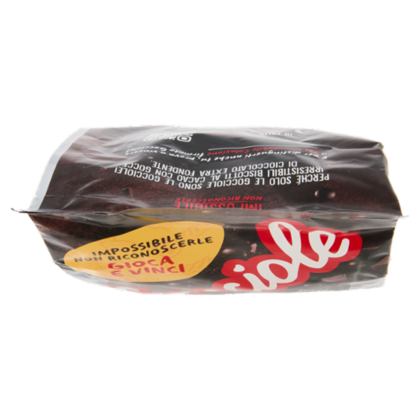 Pavesi Gocciole Extradark Biscotti con Gocce di Cioccolato Extra Fondente 400g