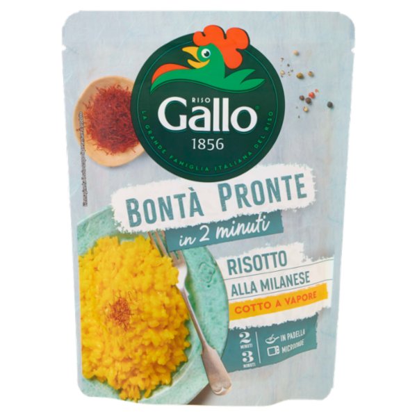 Riso Gallo Bontà Pronte in 2 minuti Risotto alla Milanese 250 g