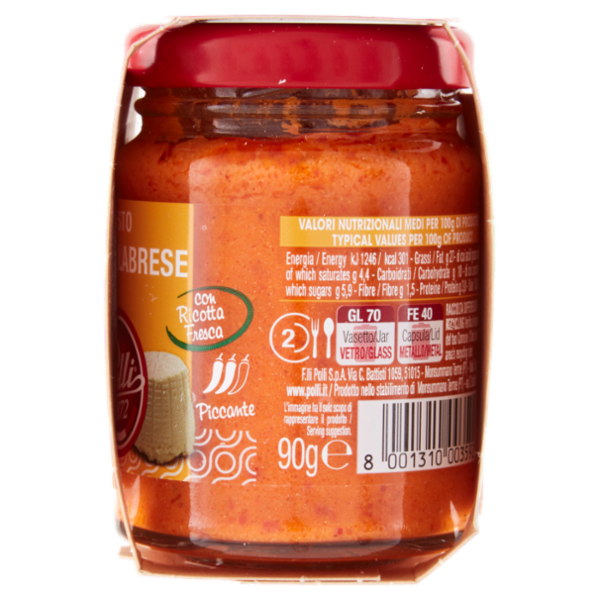 Polli Pesto alla Calabrese con Ricotta Fresca 2 x 90 g