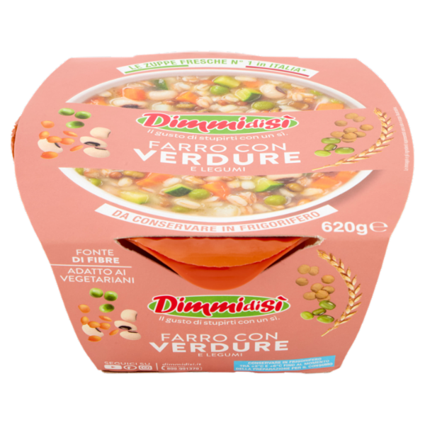 DimmidiSì Farro con Verdure e Legumi 620 g