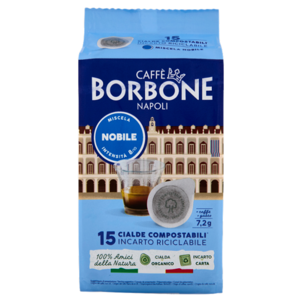 Caffè Borbone Miscela Nobile Cialde Compostabili* 15 x 7,2 g