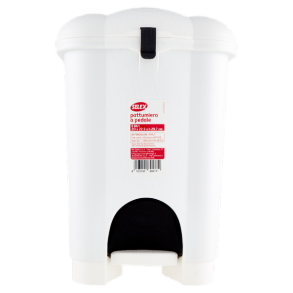 Selex Pattumiera a Pedale Panna 6 L