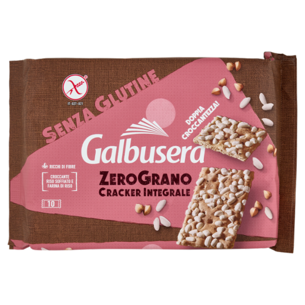Galbusera ZeroGrano Cracker Integrale Senza Glutine 10 x 36 g