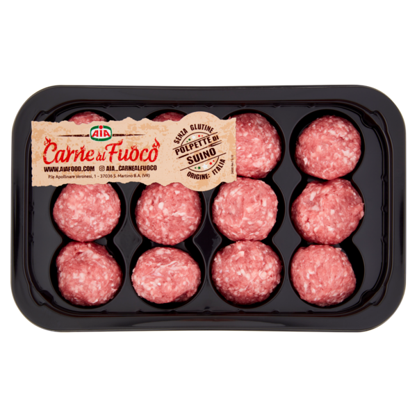 Aia Carne al Fuoco Polpette di Suino 0,320 kg