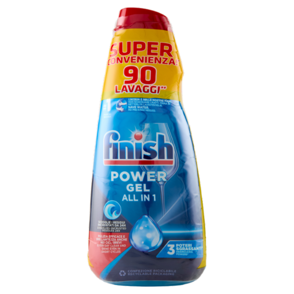 Finish Power Gel Fresh 3 x 30 lavaggi liquido lavastoviglie 3 x 600 ml