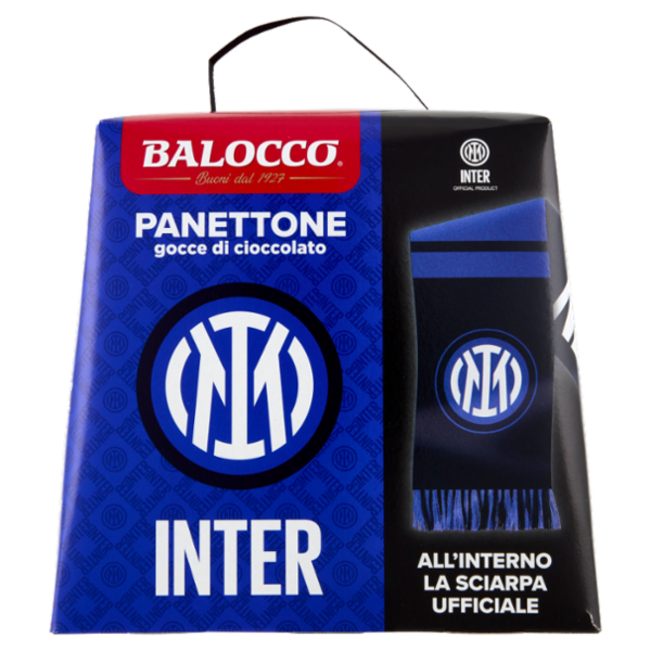 Balocco Panettone gocce di cioccolato Inter 500 g