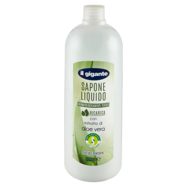IL GIGANTE Sapone Liquido Ricarica con estratto di aloe vera 1000 ml
