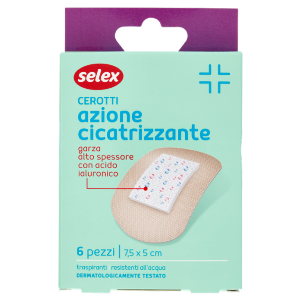 Selex Cerotti ad Azione Cicatrizzante 7,5x5 cm 6 pezzi