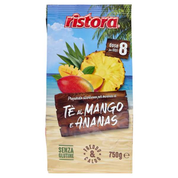 ristora Preparato istantaneo per bevanda di Tè al Mango e Ananas Ristora 750 g