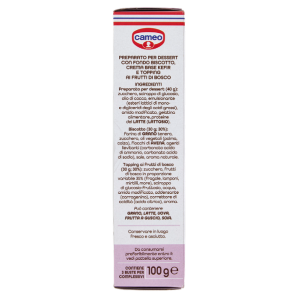 cameo Kefircake dessert ai frutti di bosco a base di kefir 100 g