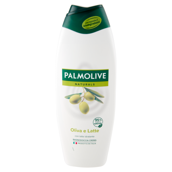 Palmolive bagnoschiuma Naturals Oliva e Latte, idratante 600 ml