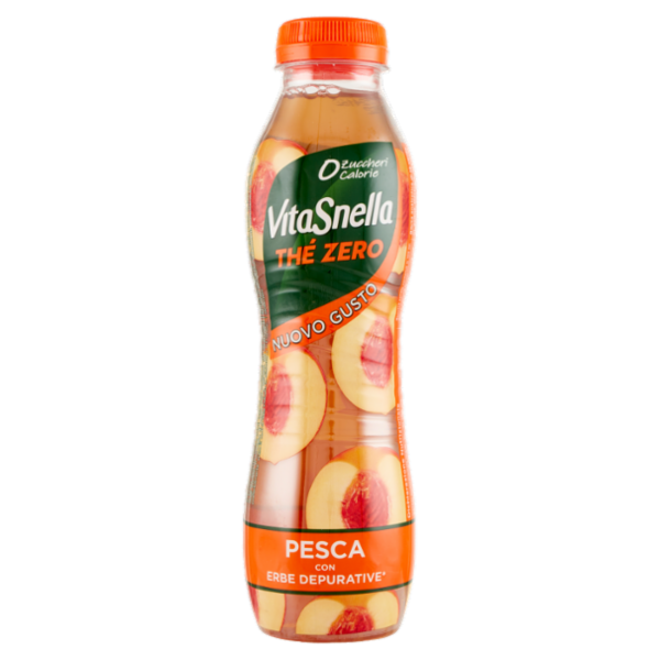 Vitasnella Thé Zero Pesca con Erbe Depurative* 500 mL