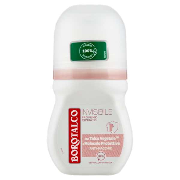 Borotalco Invisibile Profumo Cipriato Deo Roll On 50 ml
